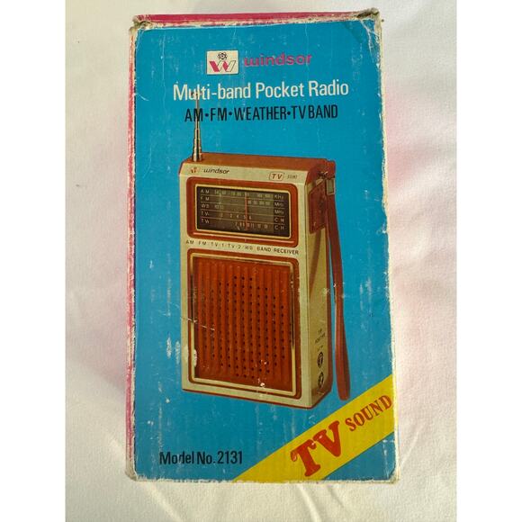 Vintage Windsor Multi-Band Pocket Radio AM, FM, Weather Model 2131 Untested - Picture 10 of 13